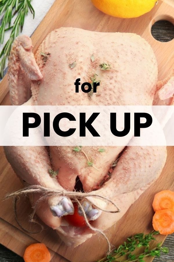 Whole Turkeys-PICK UP begins 11/23